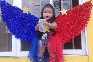 DIY national costume ni 'Baby Rabiya', kinagiliwan sa social media