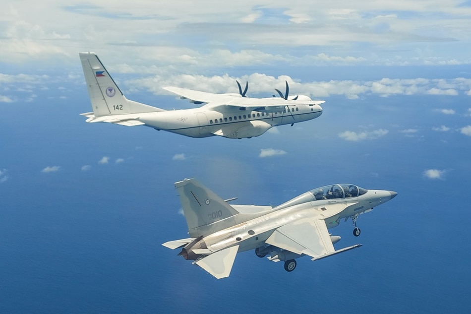 Philippine Air Force personnel conduct patrols over the Philippine Rise on June 13, 2021. Philippine Air Force handout/file