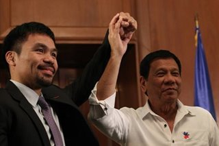 Pacquiao 'pinaiikot-ikot' nina Duterte, PDP-Laban: Trillanes