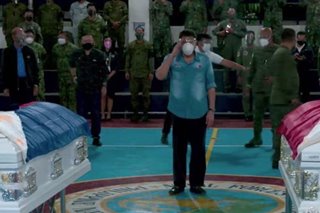 Duterte honors soldiers killed in plane crash, promises aid