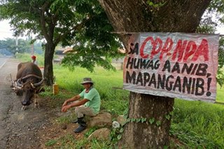 Anti-insurgency sign spotted in Rizal