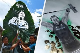 Mga Pinoy tuloy sa paggawa ng tribute art para sa Olympic athletes