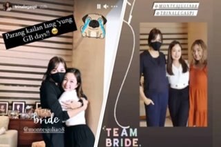 Julia Montes is one of Hopia's bridesmaids