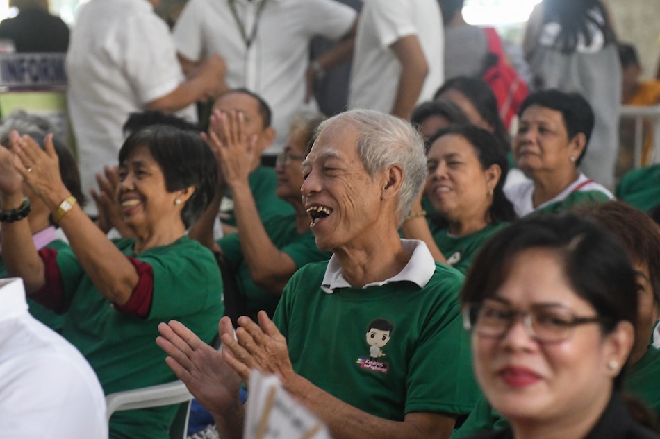 Senior citizens attend the memorandum of agreement signing between the Philippine Children's Medical Center and the Department of Labor and Employment in employing senior citizens under a special job program in Quezon City on November 18, 2019. File/Mark Demayo, ABS-CBN News
