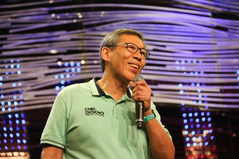 Chel Diokno delivers his introductory remarks during the Harapan 2019 Senatorial Town Hall Debate at ABS-CBN on February 17, 2019. Jonathan Cellona, ABS-CBN News