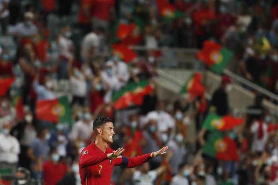Portugal's Cristiano Ronaldo celebrates after the match. Pedro Nunes, Reuters.