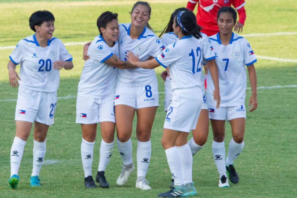 Chandler McDaniel (8) assisted on both of the Philippines' goals against Nepal. Photo courtesy of the AFC.