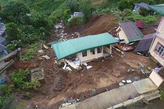 15 bahay, barangay hall sa Bakun apektado ng landslide