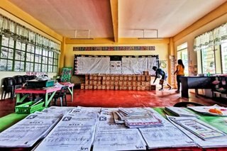 Batangas school receives boxes of donated bond paper