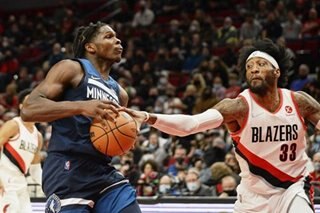 NBA: Wolves top Blazers to spoil Lillard's return