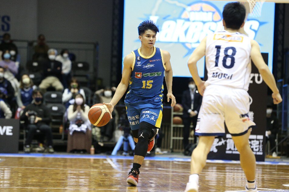 Kiefer Ravena and the Shiga Lakestars couldn't make it two wins in a row. (c) B.LEAGUE 