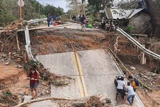  Typhoon Odette damages road, bridges in Palawan 