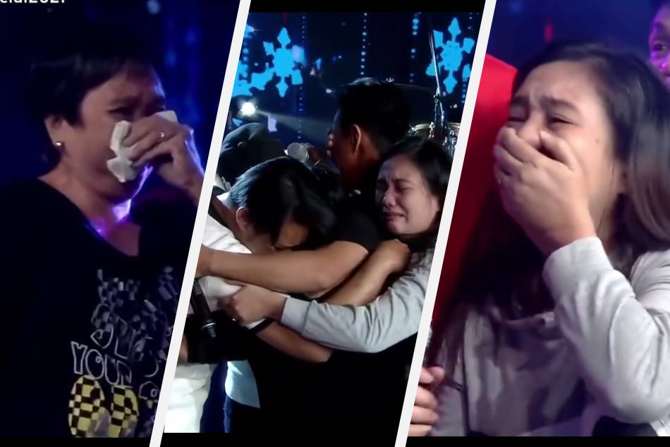 ReiNanay Janet reacts to the surprise appearance of her mother, Teresita, whom she hadn’t seen for nine years, in the December 18 Christmas special of ABS-CBN. ABS-CBN