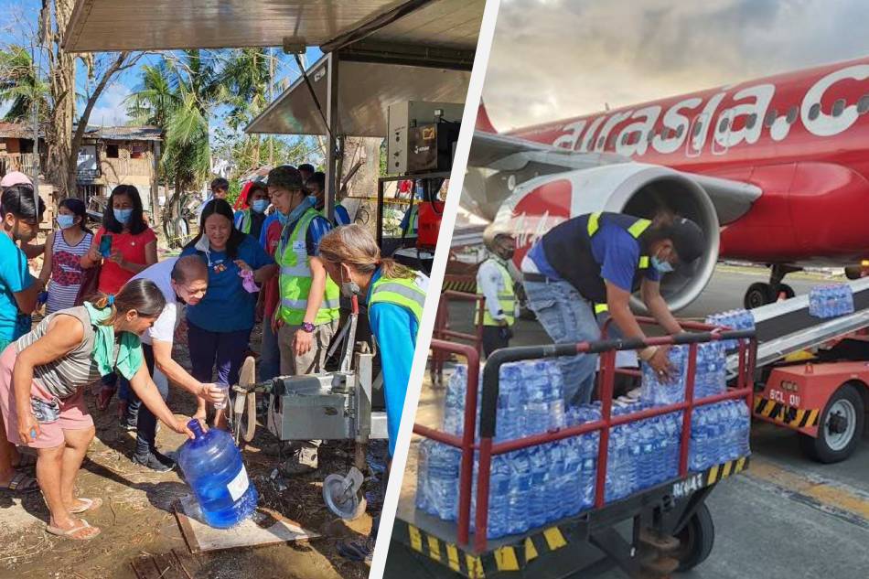 Maynilad and Manila Water extend aid to typhoon victims. Handouts