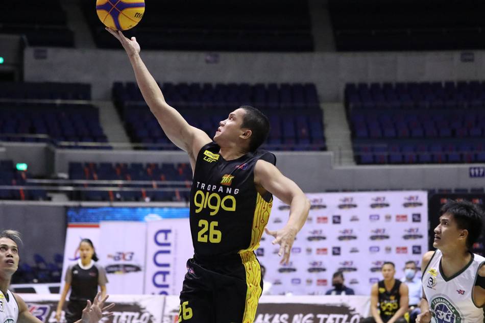 Almond Vosotros scored 293 points in the first conference of the PBA 3x3 Lakas ng Tatlo. PBA Media Bureau