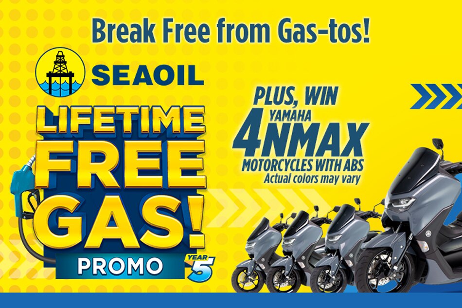 Win a lifetime free gas or a Yamaha NMax on SEAOIL's Fifth LFG promo. Photo source: SEAOIL