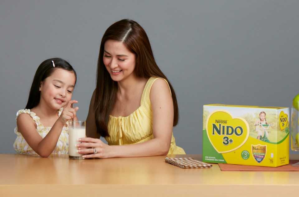 Since Zia was three years old, Marian Rivera only trusts NIDO® with her growth. Photo source: NIDO]