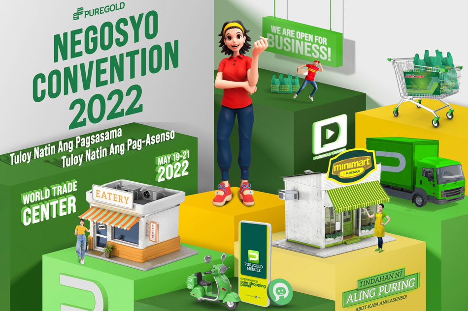 Discounts and freebies are up for grabs at the three-day Tindahan Ni Aling Puring Negosyo Convention 2022 at the World Trade Center in Pasay City. Photo source: Puregold