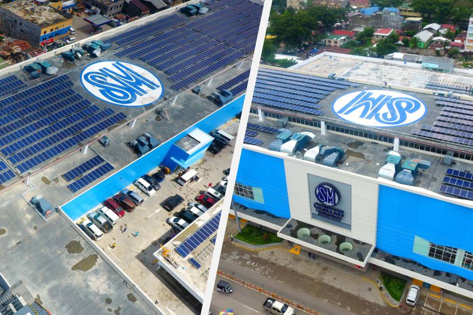 The entire roof of SM Center Tuguegarao Downtown is covered with solar panels. Photo source: SM Prime