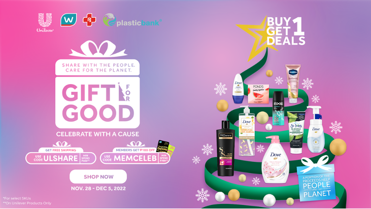 Deals, discounts at Unilever and Watsons Philippines' #GiftForGood campaign. Photo source: Unilever/Watsons Philippines
