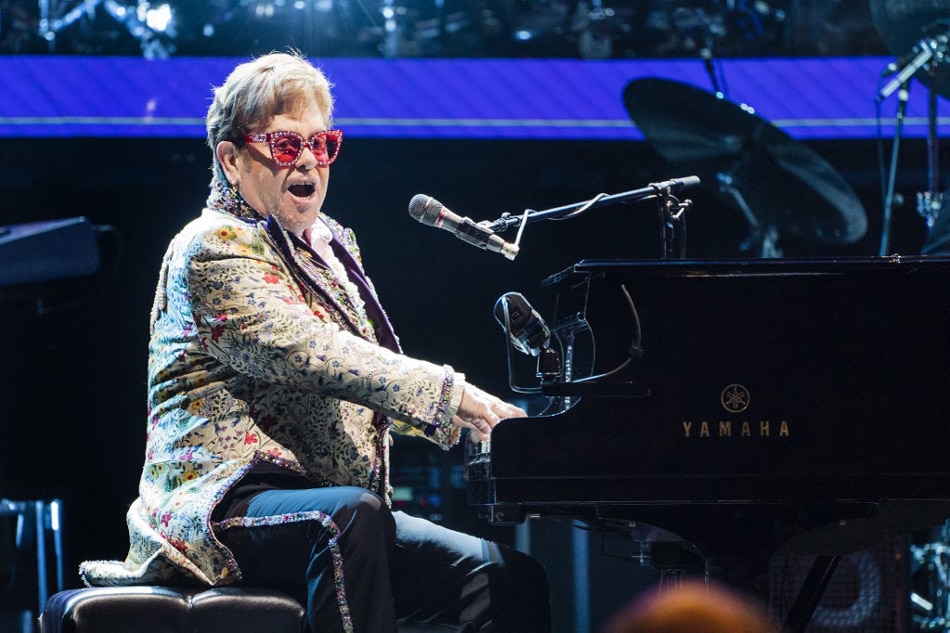 Elton John performs during the Farewell Yellow Brick Road Tour at Smoothie King Center in New Orleans, Louisiana in this January 19, 2022 file photo. Erika Goldring, Getty Images/AFP