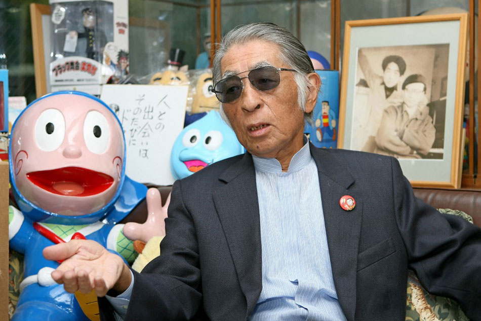 This picture taken on October 29, 2008 shows Japanese manga artist Fujiko Fujio A, whose real name is Motoo Abiko, in Tokyo. STR/Jiji Press, AFP