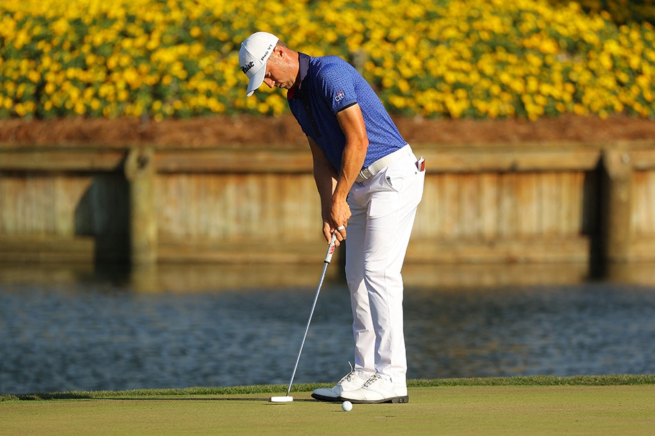 Justin Thomas of the United States putts on the 17th green during the final round of THE PLAYERS Championship on THE PLAYERS Stadium Course at TPC Sawgrass on March 14, 2021 in Ponte Vedra Beach, Florida. File photo. Kevin C. Cox, Getty Images/AFP