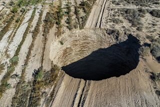 LOOK: Massive sinkhole appears in Chile