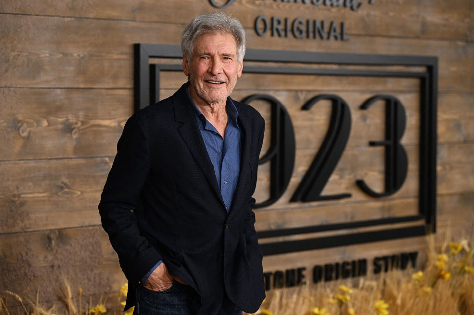 In this file photo taken on December 2, 2022 US actor Harrison Ford attends Paramount+ series 