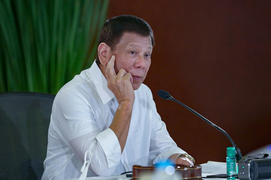 President Rodrigo Duterte delivers a national address from the Malacañan Palace on Jan. 4, 2022. Alberto Alcain, Presidential Photo