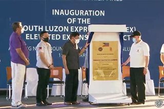 Duterte inaugurates SLEX extension