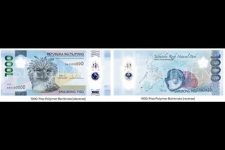 P1,000 plastic bills to start circulation on April 18