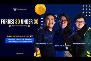 Pinoy esports startup in Forbes '30 Under 30' list