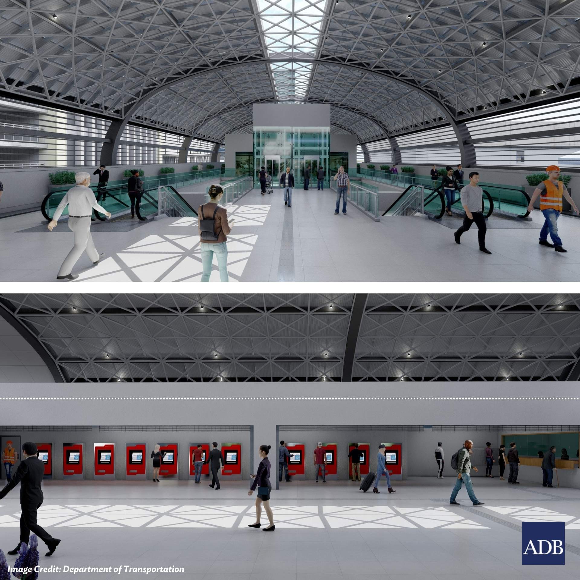 ADB shows renderings of South Commuter Railway stations 2
