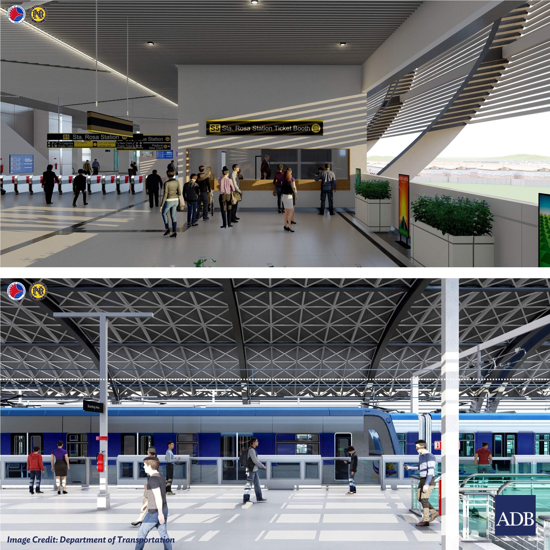 ADB shows renderings of South Commuter Railway stations 7