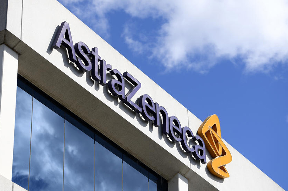 A view of the logo at biopharmaceutical company AstraZeneca headquarters in Sydney, Australia, Aug. 19, 2020. Dan Himbrechts, EPA-EFE/File 