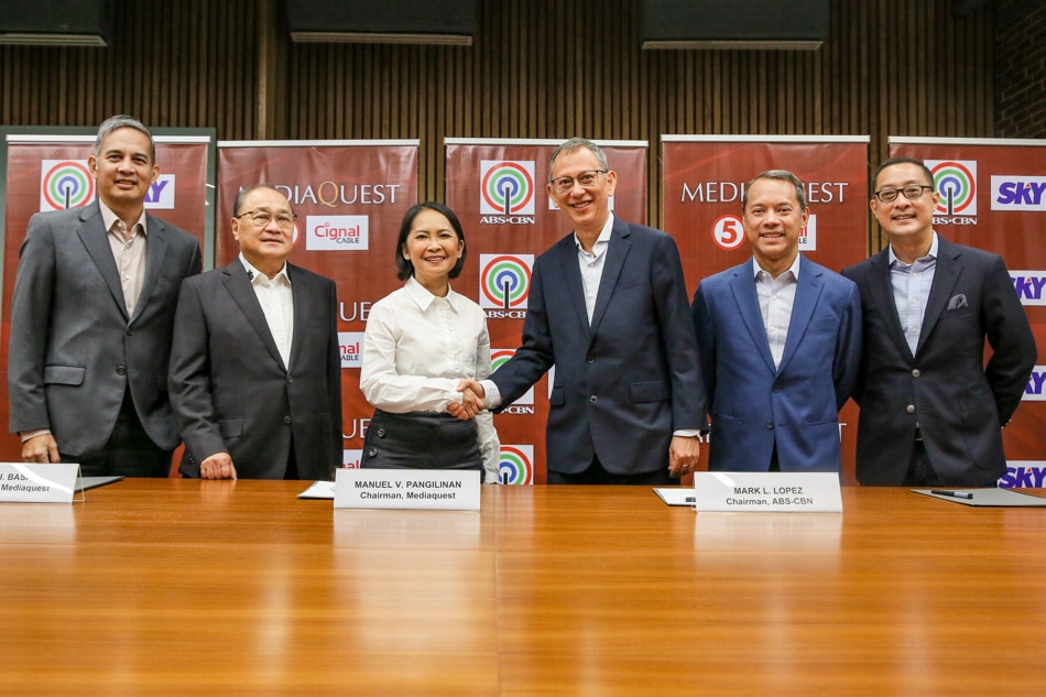 IN PHOTOS: ABS-CBN, TV5 execs sign agreement 2