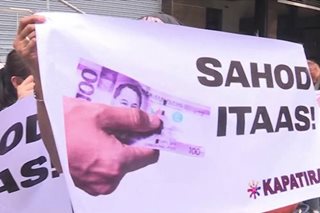 Petisyon para sa P100 agarang umento inihain