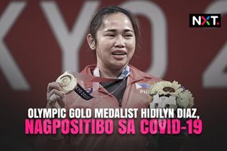 Olympic medalist Hidilyn Diaz, nagpositibo sa COVID-19 