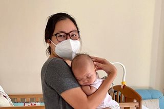 Sitti isolates with baby after catching COVID-19