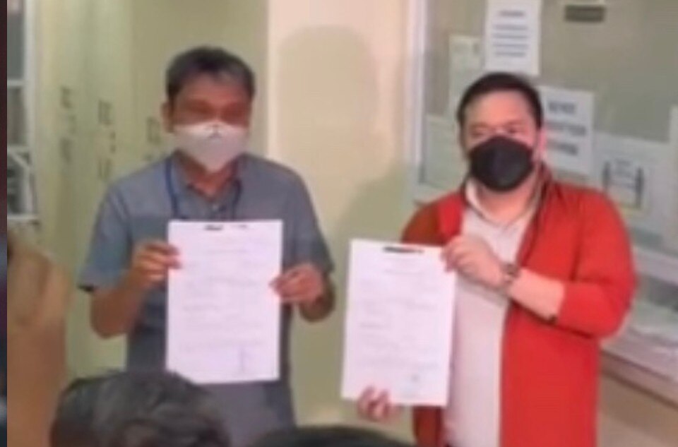 Jayke Joson files cyberlibel raps against Annabelle Rama in Las Piñas City Prosecutors Office on Monday