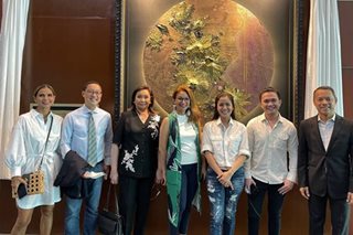 ABS-CBN Fellowship presents painting to company