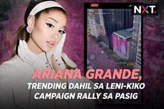 Ariana Grande, trending dahil sa Leni-Kiko rally