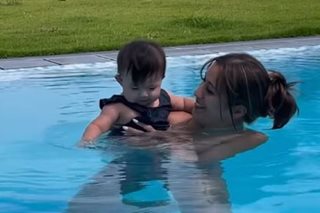 Rachel Peters shares adorable swimming video of daughter