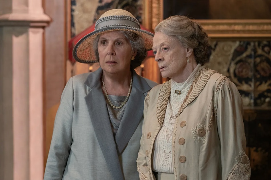 Maggie Smith (right) returns in 'Downton Abbey: A New Era'
