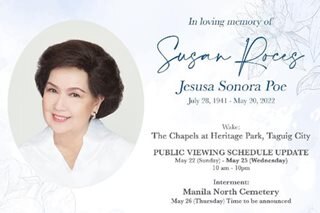 Public viewing for Susan Roces extended until May 25