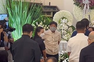 Bongbong Marcos visits wake of Susan Roces