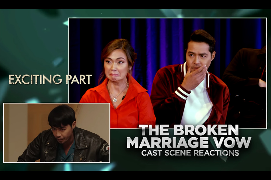 Jodi Sta. Maria and Zanjoe Marudo react to their trending dinner scene in ‘The Broken Marriage Vow.’ ABS-CBN