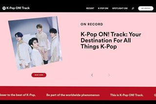 Spotify launches ‘K-pop ON! Track’ site for fans