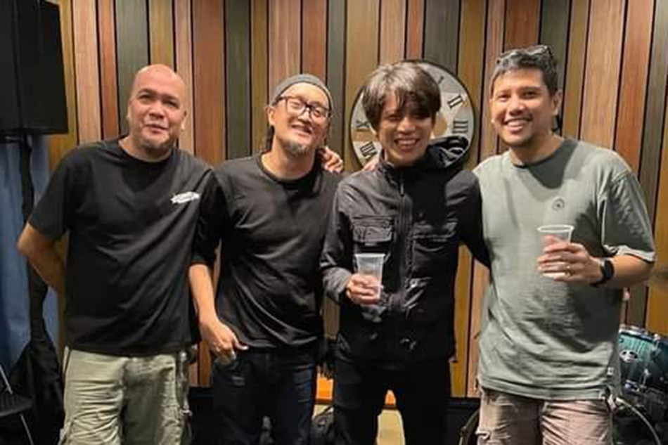 Funk rock band P.O.T. has reunited – bassist Mally Paraguya (from left), drummer Reli de Vera, vocalist Red dela Peña, and guitarist Ian Umali. Handout